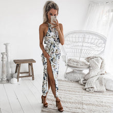 Load image into Gallery viewer, DeRuiLaDy 2019 Boho Floral Print Straps Long Dress Women Sexy Backless Summer Beach Maxi Dresses Womens Casual Vestidos Femme