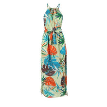 Load image into Gallery viewer, DeRuiLaDy 2019 Boho Floral Print Straps Long Dress Women Sexy Backless Summer Beach Maxi Dresses Womens Casual Vestidos Femme
