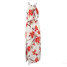 Load image into Gallery viewer, DeRuiLaDy 2019 Boho Floral Print Straps Long Dress Women Sexy Backless Summer Beach Maxi Dresses Womens Casual Vestidos Femme